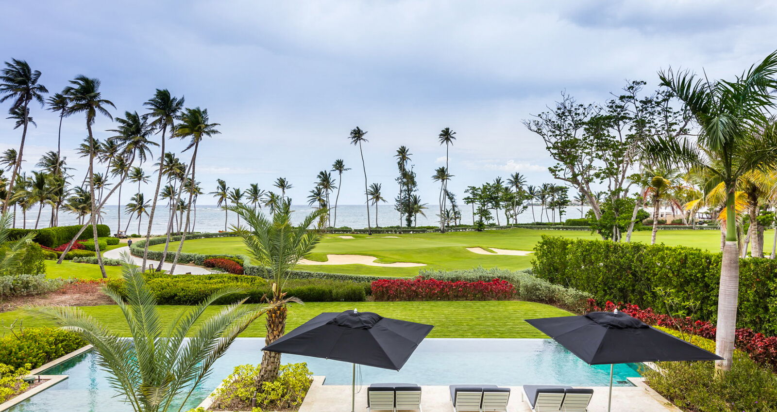Ritz-Carlton Reserve East Beach Residence estate pool overlooking oceanfront and golf course